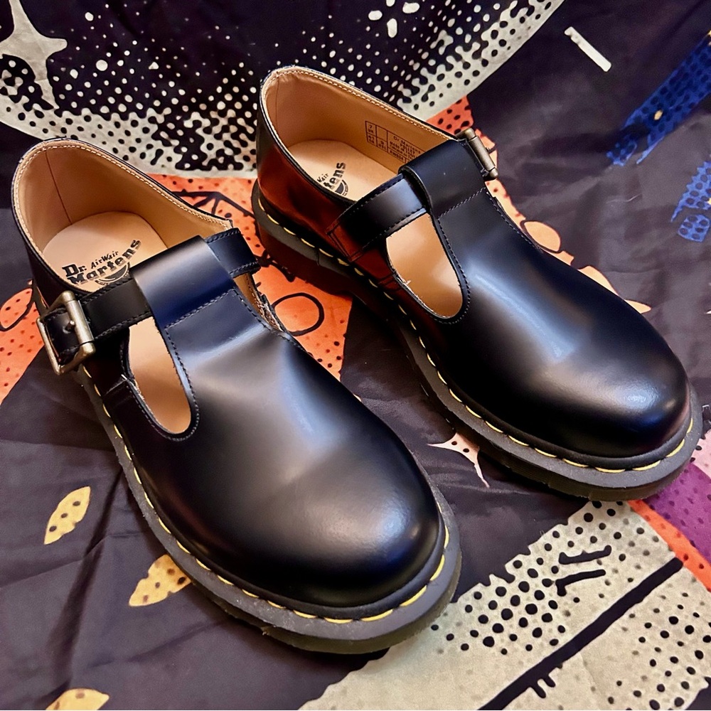 Dr. Martens Polly Smooth Leather Mary Janes